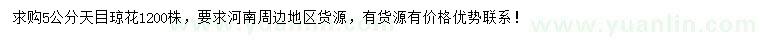求購5公分天目瓊花