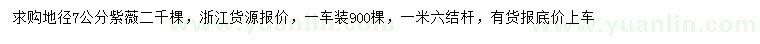 求購地徑7公分紫薇