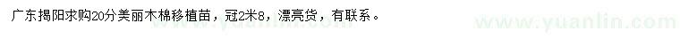 求購(gòu)20分美麗木棉