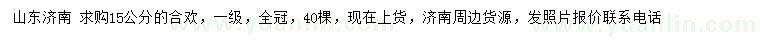 求購(gòu)15公分合歡