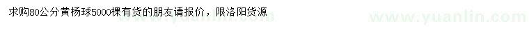 求購80公分黃楊球