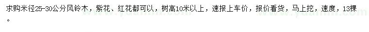 求購米徑25-30公分風(fēng)鈴木