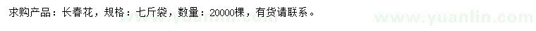 求購(gòu)長(zhǎng)春花