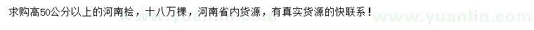 求購(gòu)高50公分以上河南檜