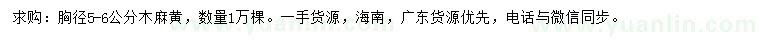 求購(gòu)胸徑5-6公分木麻黃