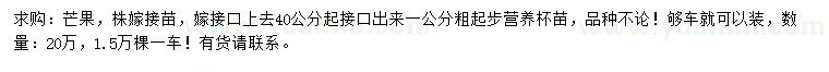 求購(gòu)芒果