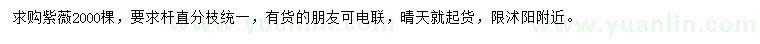 求購紫薇