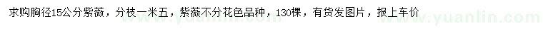 求購(gòu)胸徑15公分紫薇
