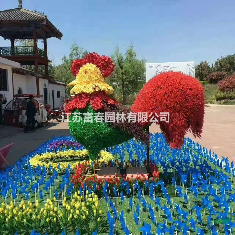 仿真植物雕塑景观定做 动物植物造型仿真绿雕景观 花绿雕定