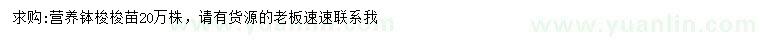 求購梭梭苗