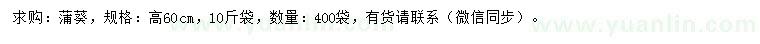 求購(gòu)高60公分蒲葵