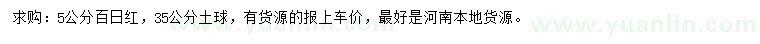 求購5公分百日紅