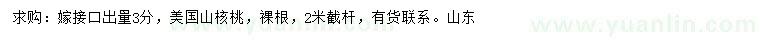 求購(gòu)3公分美國(guó)山核桃