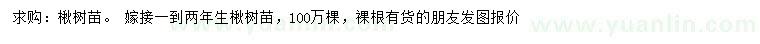 求購楸樹