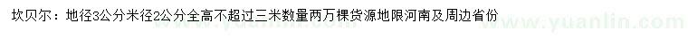 求購地徑3公分速生楊