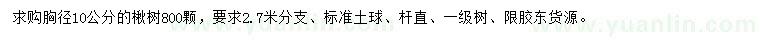 求購胸徑10公分楸樹(shù)