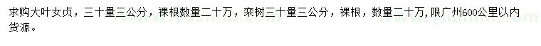 求購30公分量3公分大葉女貞、欒樹(shù)