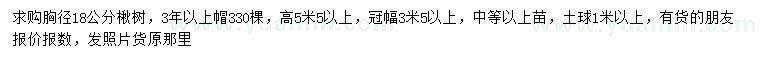 求購胸徑18公分楸樹