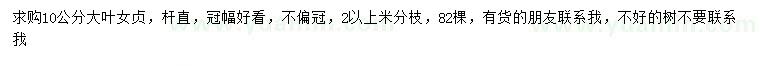 求購10公分大葉女貞