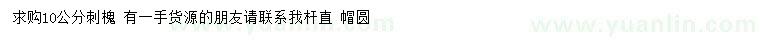 求購10公分刺槐
