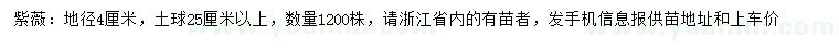 求購地徑4公分紫薇