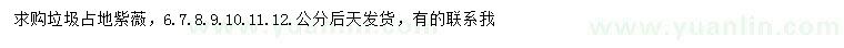 求購6、7、8、9、10、11、12公分紫薇