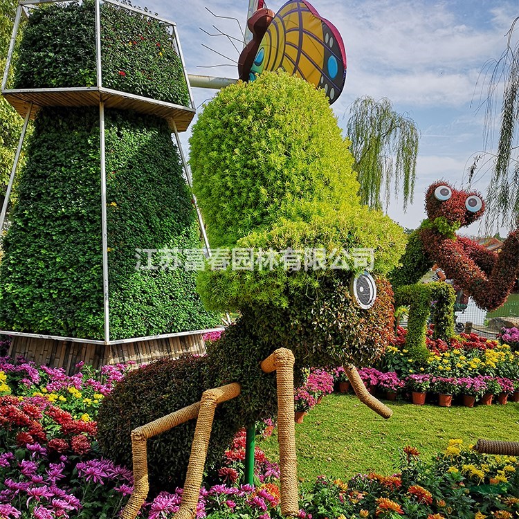 廠家直銷綠雕 景觀仿真綠色植物 可定制工藝品 