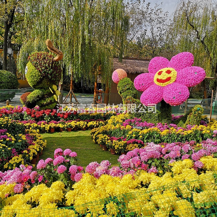 園林景觀布置仿真綠雕 旅行景點雕塑  綠植綠雕