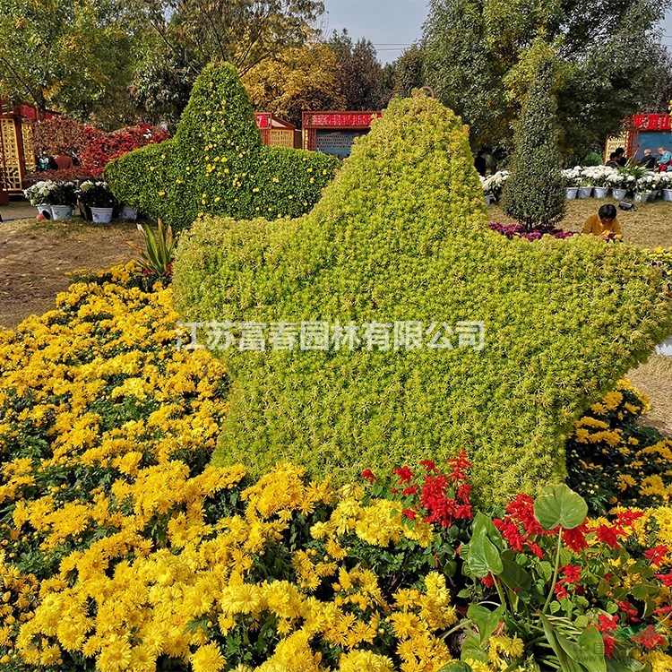廠家直銷綠雕 景觀仿真綠色植物 可定制工藝品