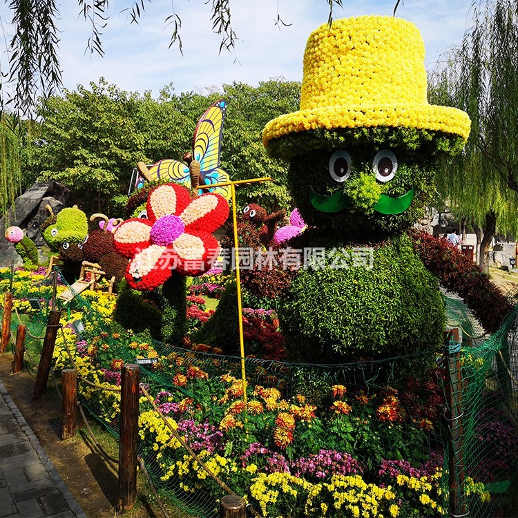 城市綠雕造型人物綠雕 可定制草皮綠植造型藝術(shù)景觀綠雕塑