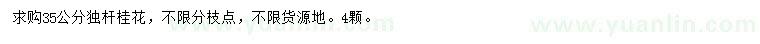 求購(gòu)35公分桂花