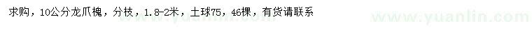求購10公分龍爪槐
