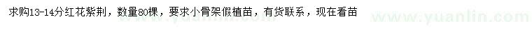求購(gòu)13-14分紅花紫荊