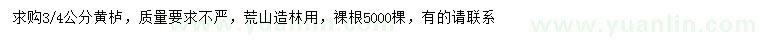 求購3、4公分黃櫨