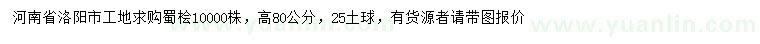 求購(gòu)高80公分蜀檜