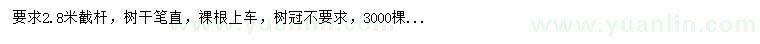求購6-10公分欒樹
