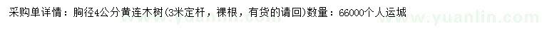 求購胸徑4公分黃連木樹