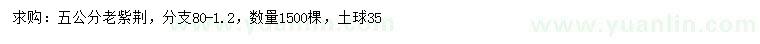求購5公分老紫荊