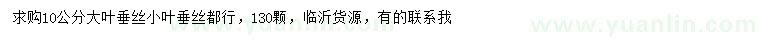 求購10公分垂絲海棠
