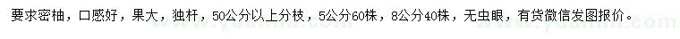 求購6-8公分柚子樹