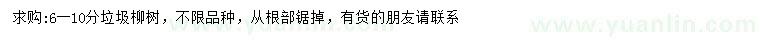 求購6-10分柳樹