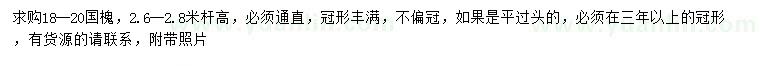 求購18-20公分國槐