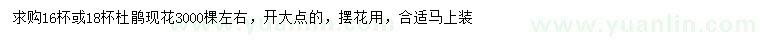 求購(gòu)杜鵑