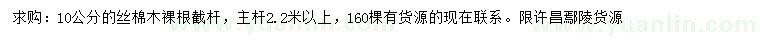 求購(gòu)10公分絲棉木