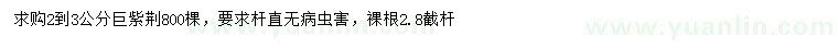 求購(gòu)2-3公分巨紫荊