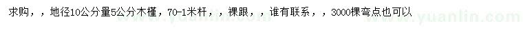 求購地徑10公分量5公分木槿