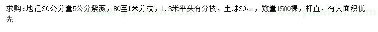 求購地徑30公分量5公分紫薇