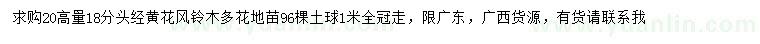 求購高20公分量18公分風(fēng)鈴木
