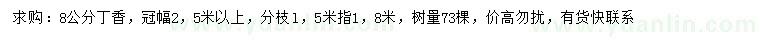 求購8公分丁香花