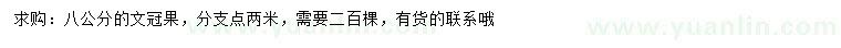 求購8公分文冠果